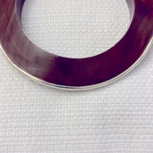 COPY - SILPADA STERLING SILVER AND WOODEN BANGLE